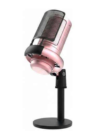 Nexora Rgb Usb Kondenser Masaüstü Mikrofon Karaoke Yayın Type-c Pembe