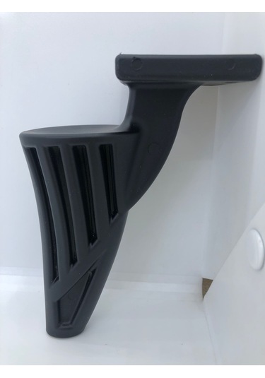 Plastik, 16 Cm Mat Siyah Koltuk, Mobilya Ayağı 4 Adet