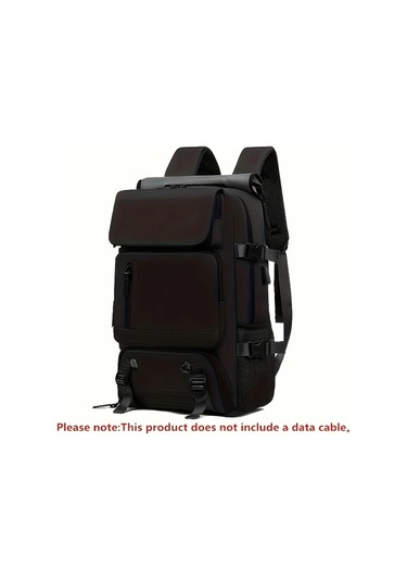 Gateesat Siyah Çok Amaçlı Büro Sırt Çantası Geniş Kapasiteli Nylon Polyester Gezgin siyah