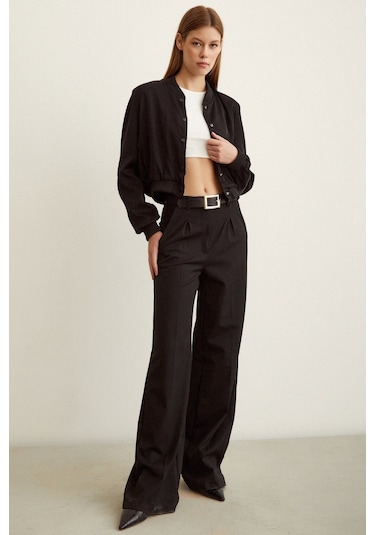 Never More Astarlı Çıt Çıtlı Mont Siyah