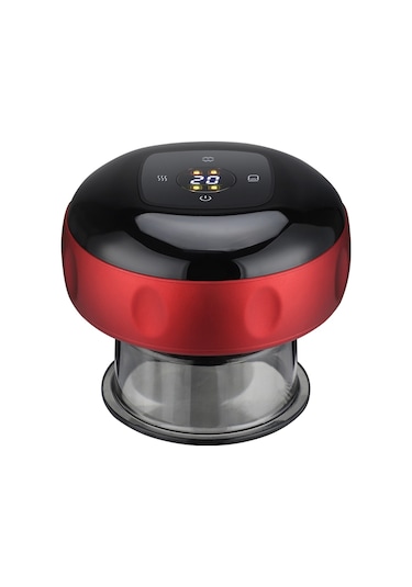Sones 12-hızlı Şarjlı Elektrikli Kupa Masaj Cihazı Kırmızı Şarap Kırmızı