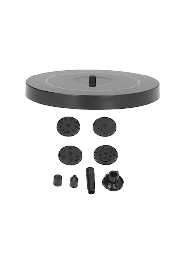 Hangfox Güneş Enerjili Sünger Makyası - 2.5w 7v Abs Malzeme, Tıkanma Engelleme Filtre, Çeşitli Başlıklı, Havuz Ve Bahçe Dekorasyonu Model 675