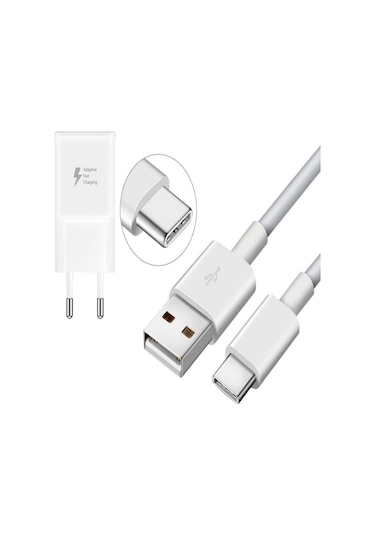 Samsung Galaxy A7 2017 Hızlı Şarj Aleti Type C 18W 3A ŞARJ SET 