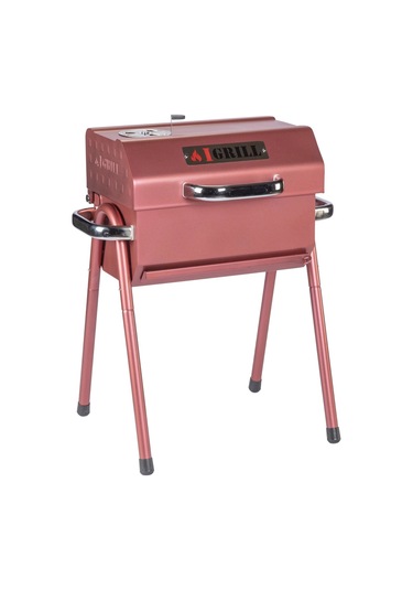 Igrıll Barbekü Cube 402 Mm Kömürlü Mangal Kırmızı