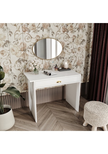 Julia Beyaz Makyaj Masası