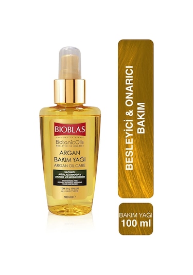 Bioblas Botanic Oils Argan Bakım Yağı 100 Ml Besleyici, Onarıcı, Argan Yağı