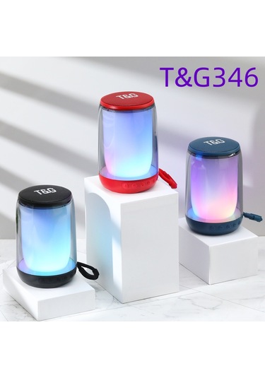 Renkli Led Işıklı Bluetooth Taşınabilir Gece Lambası Hoparlörü