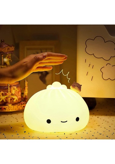 Çocuklar İçin Wabjtam Mantı Lambası, Sevimli Gece Lambası Renk De Çok Renkli