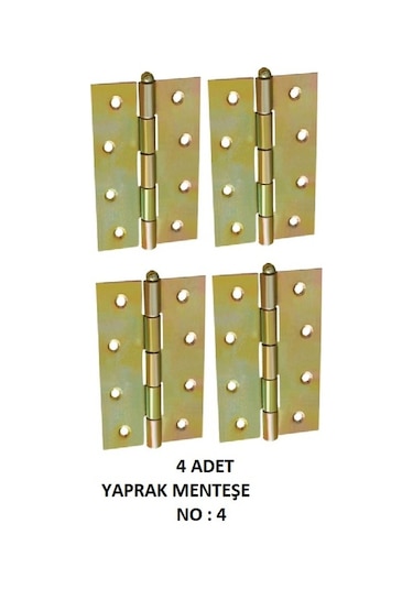 4 Adet Yaprak Menteşe 1840/4 No:4