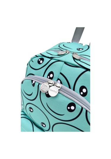 Superbag Kız Çocuk Ilkokul Çantası Smile Desenli Sırt Çantası Beslenmelik Ve Kalemlik 3'lü Set Su Yeşili