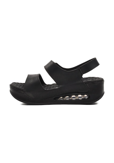 Aryan 100-894 Anatomic Kadın Dolgu Topuk Sandalet Beyaz