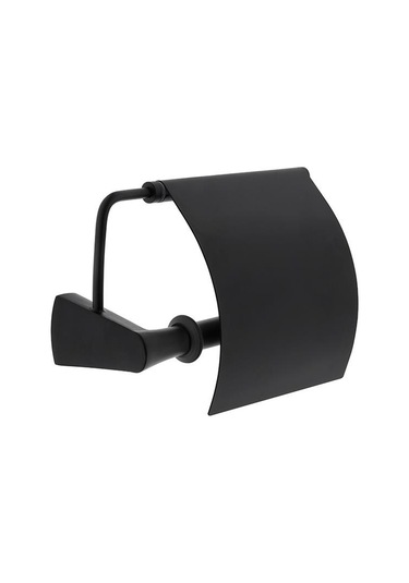 VitrA Base 800 Kapaklı Tuvalet Kağıtlığı Mat Siyah A4408636