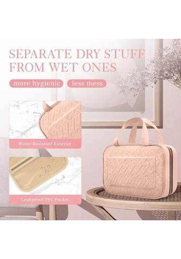 Novahub Gezginler İçin Seyahat Tuvalet Çantası + Siyah Kanca Siyah