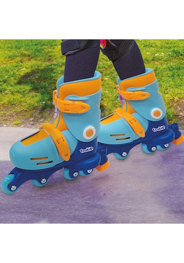 Ayarlanabilir Dönüşen Tekerlekli 2 In 1 Twisty Paten - Mavi