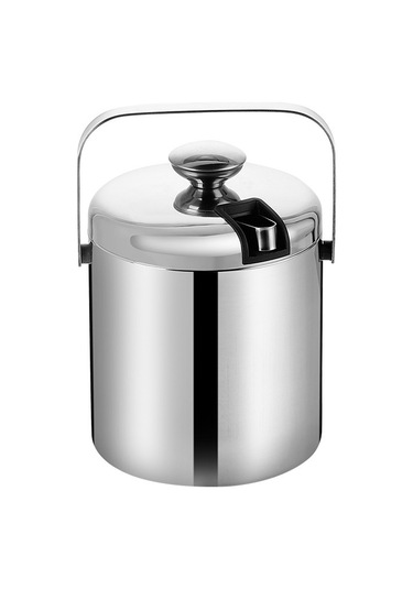 Springsun 304 Paslanmaz Çelik 1.3l Çift Katlı Kapaçılı Taşınabilir Buzluk - Şampanya Kutusu, Partiler Ve Dış Mekan Etkinlikleri İçin Otel Malzemesi Diğer