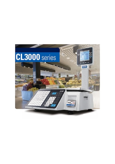 Cas Cl3000-p 15 Kg Barkodlu Terazi