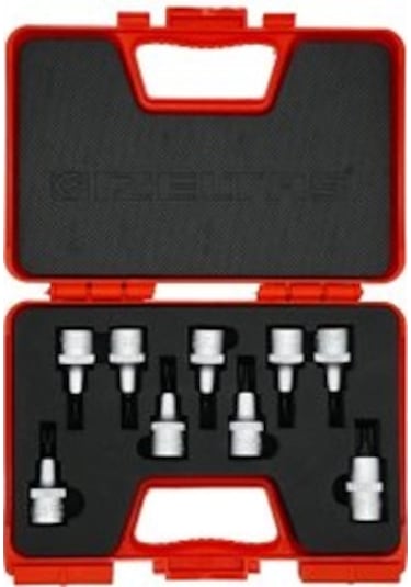 İzeltaş 1113 00 6009 1/2'' Lokmalı Torx Uç Takımı 9 Parça