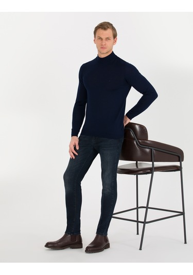 Pierre Cardin Erkek Lacivert Triko Kazak 50257313-vr033 Lacivert