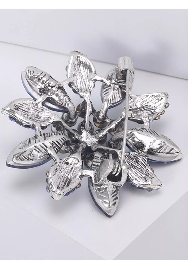 Beautiful Detail Bijuteri Taklının Taşlı Broşu 233479070 Mavi