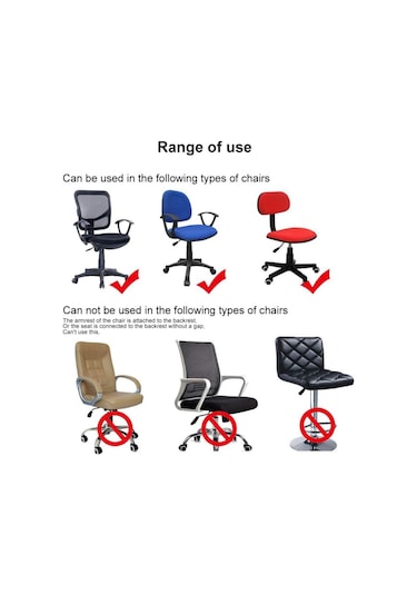 Gökyüzü Mavisi Ofis Koltuğu Kapağı Süper Yumuşak Kadife Streç Yıkanabilir Toz Geçirmez Koruyucular Bilgisayar Masası Kolsuz Sandalye Slipcover