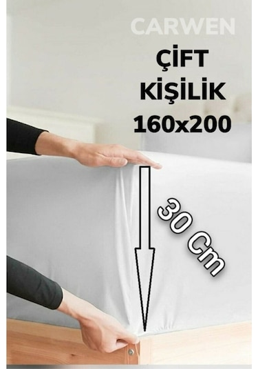 Ranfors Pamuk Kumaş Lastikli Çarşaf Seti Çift Kişilk