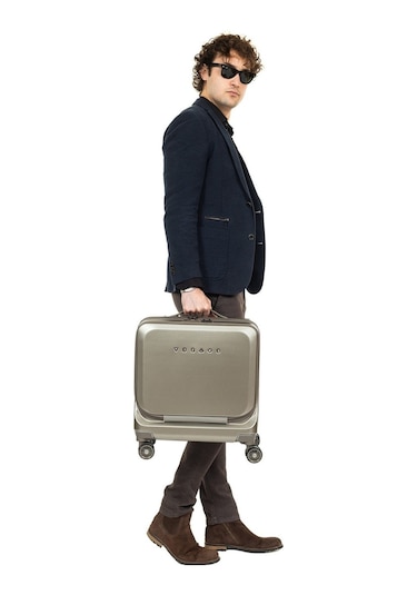 Necati Çanta Tsa Sifreli 15,6 İnç Laptop Ve Tablet Bölmeli Usb Girişli Pilot Çantası Gold-1657 Altın