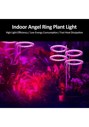 Geeroyoo Pembe Işık Led Bitki Büyüme Lambası, Usb Güçlü, 5 Kademeli Parlaklık, 20 Led, 8h/12h/16h Zamanlayıcı Diğer