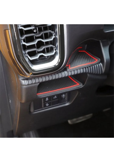 Ford Ranger 2023 2024 İçin Kapı Yuvası Matı Kırmızı - Siyah