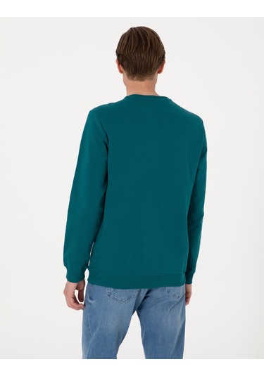 Pierre Cardin Erkek Zümrüt Sweatshirt 50314054-vr055 Zümrüt