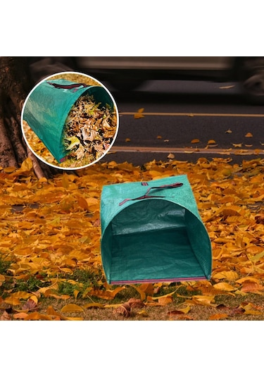 Suntek Bahçe Atığı Torbası Taşınabilir Büyük Yaprak Toplama 150l