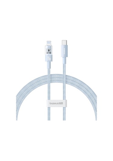 Rogfer Baseus Cd Serisi Pd20w Usb-c / Type-c - 8 Pin Hızlı Şarj Veri Kablosu, Uzunluk: 2m Mavi