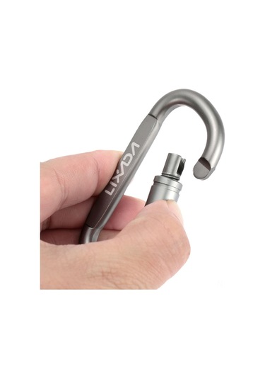 Lixada D-şeklinde Karabina Kilidi Aşırı Dayanıklı Alüminyum Alaşım Karabina Çadır İpi Karabina Sırt Çantası Askısı Karabina