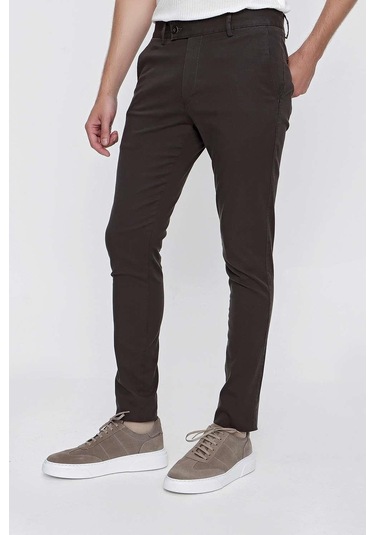 P 1100 Slim Fit Kahve Spor Pantolon Kahverengi