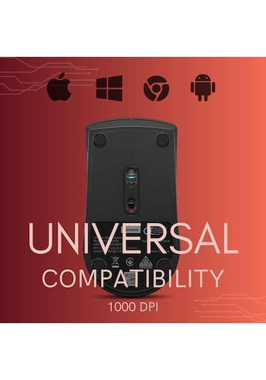 Lenovo 150 Wireless Kablosuz Mouse - Siyah Gy51l52638 -