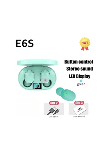 Vyopbc E6s Tws Bluetooth Kulaklık, Gürültü Önleyici Mikrofonlu, Xiaomi Uyumlu4.0stereoıpx4 - Ip5xvar6 Saatkulak Üstü