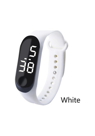 6 Renk Led Dijital Saat Dokunmatik Ekran Bilek İzle Bilezik Spor Rahat Elektronik Saat Spor Saat