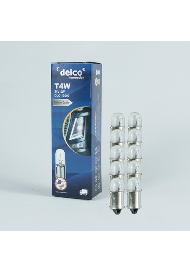 Delco U.s.a T4w 53 Ampul 24 Volt 4w Halogen 10 Adet