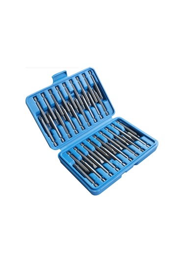 Moveevo 36 Parça 75mm Uzun Elektrik Matkap Ucu Seti - Karbon Çelik, Yüksek Sertlik, Tork Sağlama, Kayma Önleyici, Dayanıklı Kutu İçerisinde