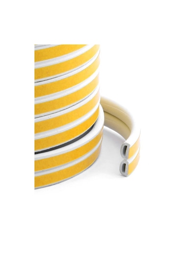 4x2=8 Mt Telvesse Kapı Pencere Su Soğuk Geçirmez İzolasyon Bandı Yalıtım Fitili (Beyaz)