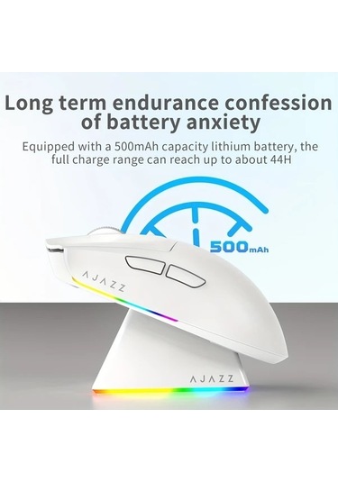 Besthome1 Ajazz Aj139 V2 Mc Üç Modlu Siyah Manyetik Fare Ergonomik Hafif Kullanıcı Paw3311 -