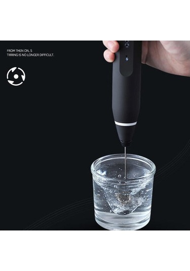 Soulader Usb Şarjlı Taşınabilir Elektrikli Süt Köpürtücü Ve Karıştırıcı - 3 Modlu Mini Blender, Cappuccino Ve Sıcak İçecekler İçin, Mutfak Ve Seyahat Kullanımına Uygun Siyah