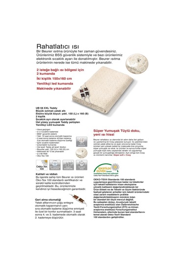 Ub 56 Polar Isıtmalı Yatakaltı Xxl Büyük Boy Beyaz
