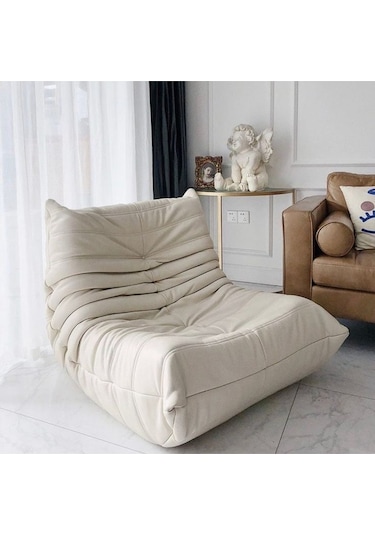 Edsy Puffer Bej Renk Berjer Turkuvaz