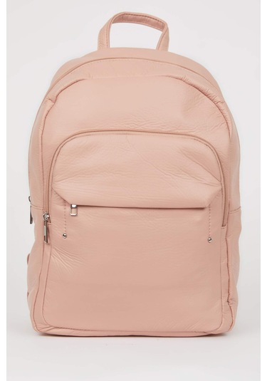 Defacto Kadın Suni Deri Sırt Çantası C5607AXNSPN232 Pembe
