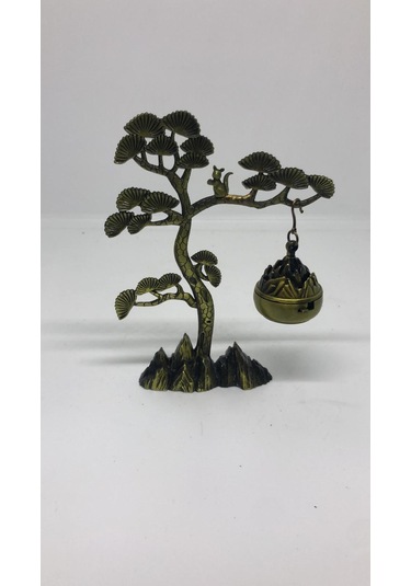 Lebron Küçük Ağaç Motifli Metal Tütsülük