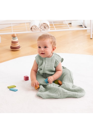 Owli Lovelayers 4 Kat Müslin Uyku Tulumu Mint Yeşili 001