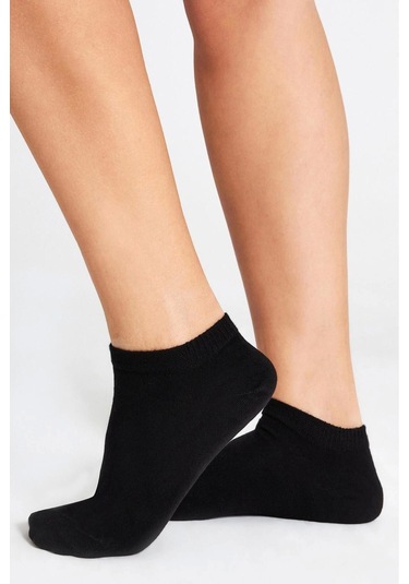 Bambu Kadın Patik Dikişsiz Premium Çorap 3 Lü Beyaz-siyah,krem...