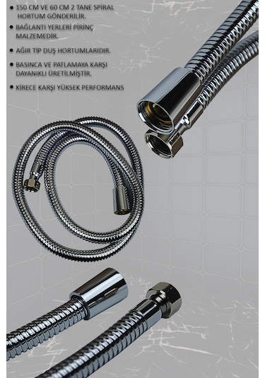 02-44 Lavabo Banyo Bataryası Robot Duş Takımı Musluk Armatür Siyah Beyaz Krom Gold Renkler Beyaz - Krom