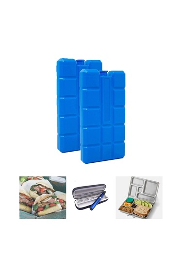 400ml İçi Su Dolu Buz Kasedi 48 Saat Korumalı Buz Aküsü 2 Adet