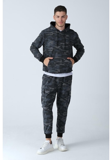 Alexander Gardi Alexandergardı Kamuflaj Desenli Kapüşonlu Sweatshirt E21-72100 001